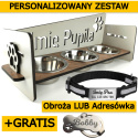 Stojak z miskami dla PSA / KOTA GRATIS PERSONALIZACJA